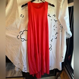 Sweaty Betty active sporty minimal luxury Vibrant Red Maxi Dress size Medium